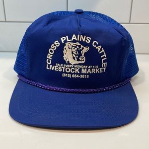 Cross Plains Cattle trucker hat cap